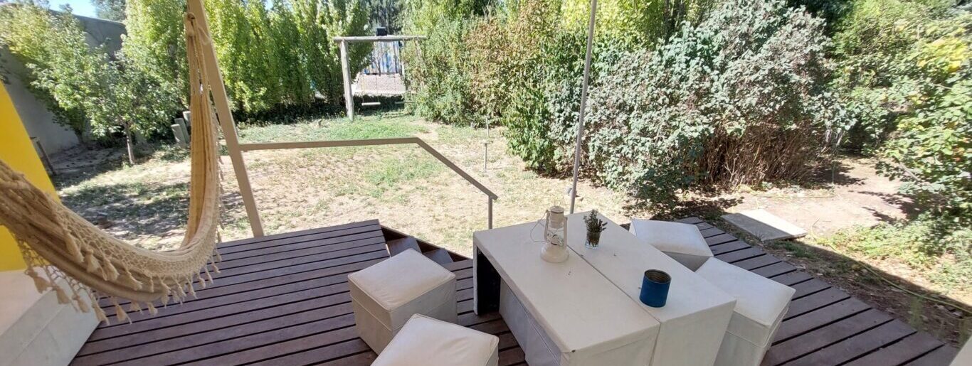 Deck y jardín Casa del Sol
